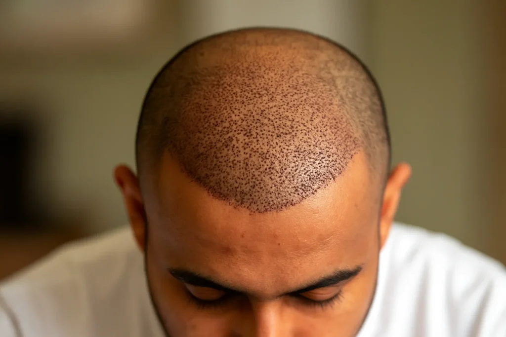 Best Skin Doctor in Kishangarh showing natural hairline results after FUE hair transplant treatment